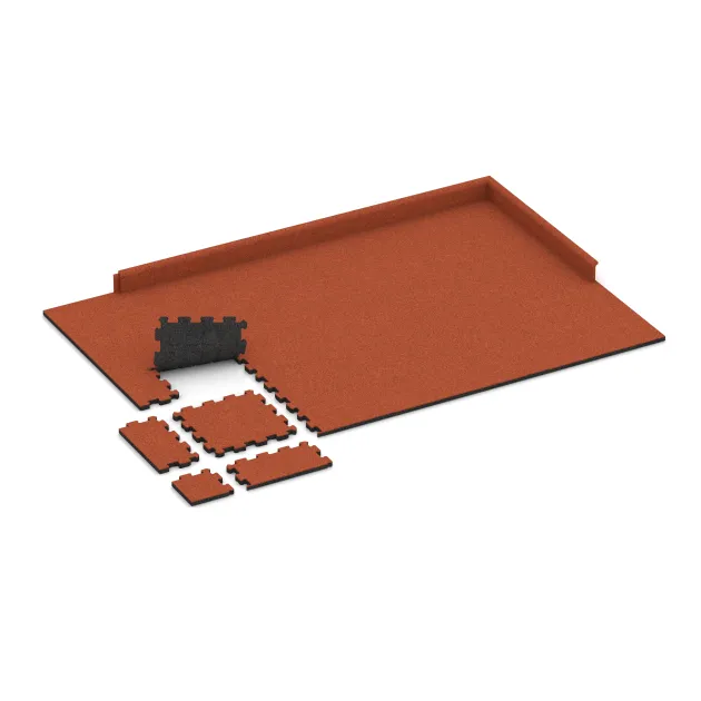 Typische Verlegung oder Einbausituation für den Artikel 5969 von WARCO - Stair covering, Farbton Svetlooranžová červená in der Abmessung 306 x 306 x 20 mm.