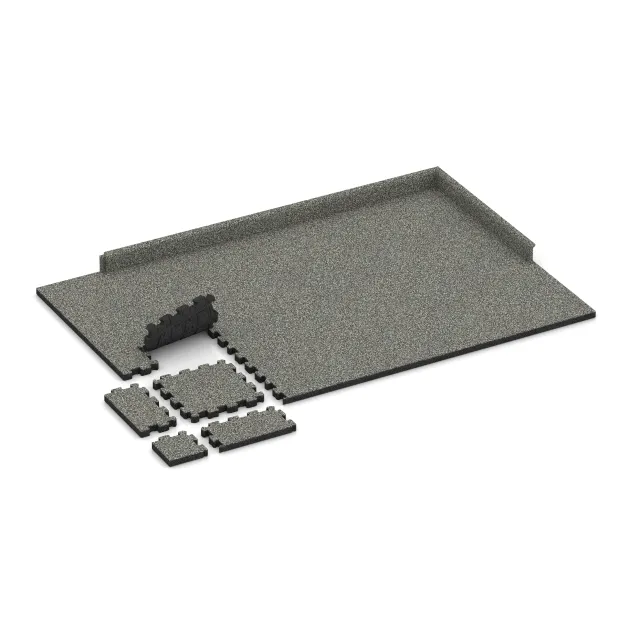 Typische Verlegung oder Einbausituation für den Artikel 6105 von WARCO - Dlaždica k bazénu bez škár, Farbton Šedý granit in der Abmessung 306 x 306 x 30 mm.