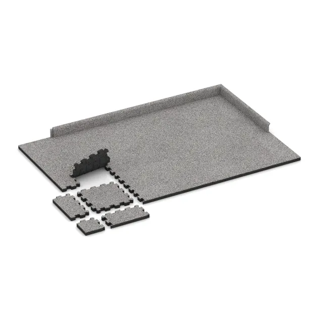 Typische Verlegung oder Einbausituation für den Artikel 5227 von WARCO - Dlaždica k bazénu bez škár, Farbton Šedý melange in der Abmessung 306 x 306 x 30 mm.