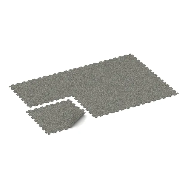 Typische Verlegung oder Einbausituation für den Artikel 1020 von WARCO - Športová podlaha Kompakt, Farbton Šedý granit in der Abmessung 970 x 970 x 8 mm.