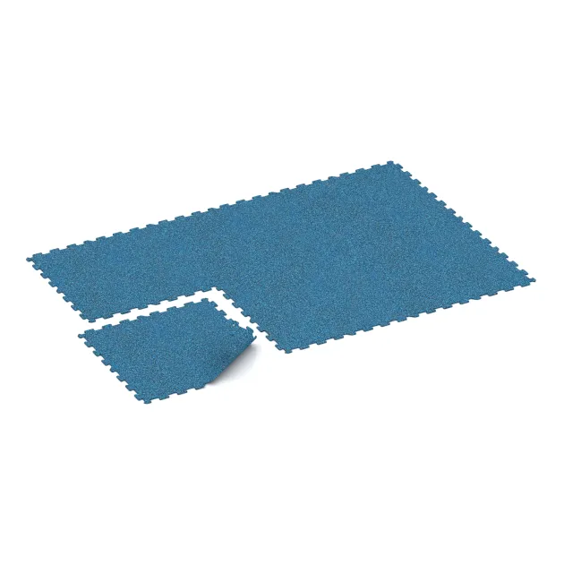 Typische Verlegung oder Einbausituation für den Artikel 1029 von WARCO - Športová podlaha Kompakt, Farbton Atlantic in der Abmessung 970 x 970 x 8 mm.