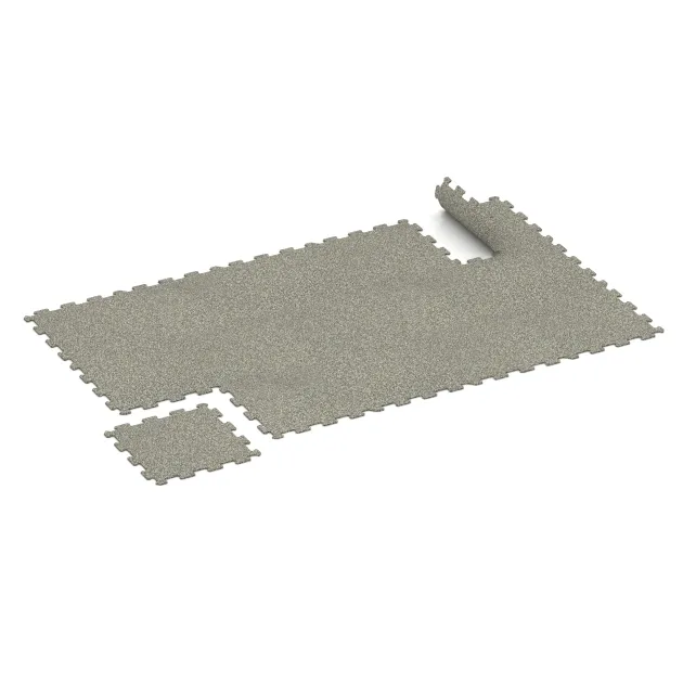 Typische Verlegung oder Einbausituation für den Artikel 0884 von WARCO - Športová podlaha Kompakt, Farbton Svetlý granit in der Abmessung 485 x 485 x 8 mm.