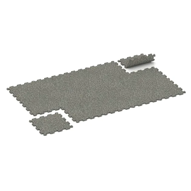 Typische Verlegung oder Einbausituation für den Artikel 0959 von WARCO - Športová podlaha Kompakt, Farbton Šedý granit in der Abmessung 485 x 485 x 16 mm.