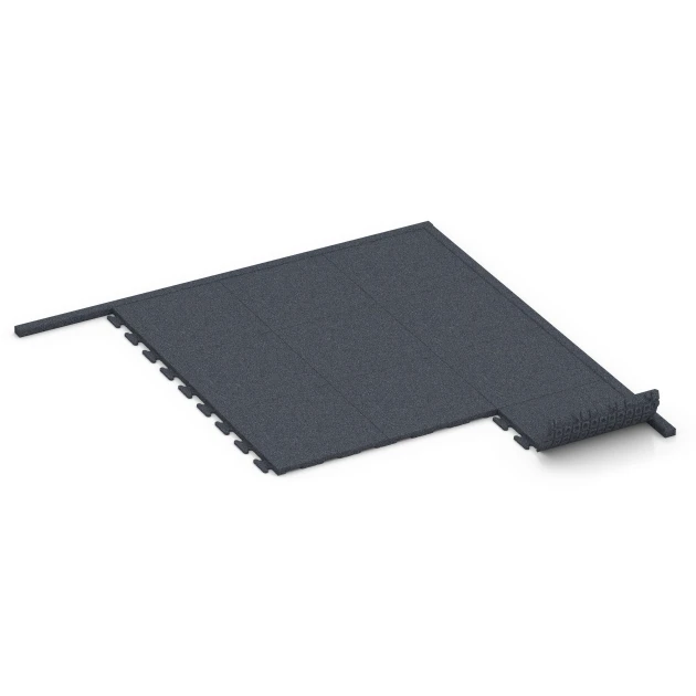 Typische Verlegung oder Einbausituation für den Artikel 6213 von WARCO - Flexibilný gumový obrubník, Farbton Bridlicová sivá in der Abmessung 100 × 5 × 25 cm.