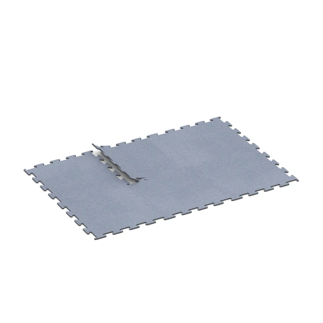 Typische Verlegung oder Einbausituation für den Artikel 6148 von WARCO - Fitness Performance Elite tréningová podlaha, Farbton Hmlistá sivá in der Abmessung 100 x 100 x 1,5 cm | 1,00 m².