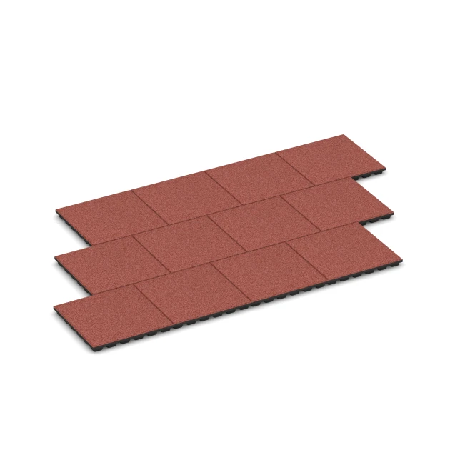 Typische Verlegung oder Einbausituation für den Artikel 6136 von WARCO - Dopadová dlaždica – 170 cm, Farbton Paradajková červená in der Abmessung 50 x 50 x 4,8 cm.