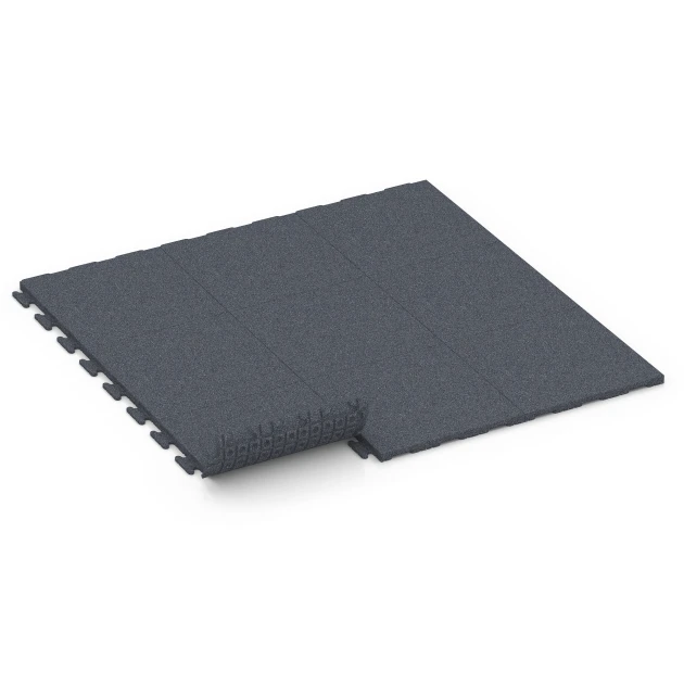 Typische Verlegung oder Einbausituation für den Artikel 7055 von WARCO - Gumová dlažba Linea, Farbton Bridlicová sivá in der Abmessung 50 x 50 x 3 cm | 0,25 m².
