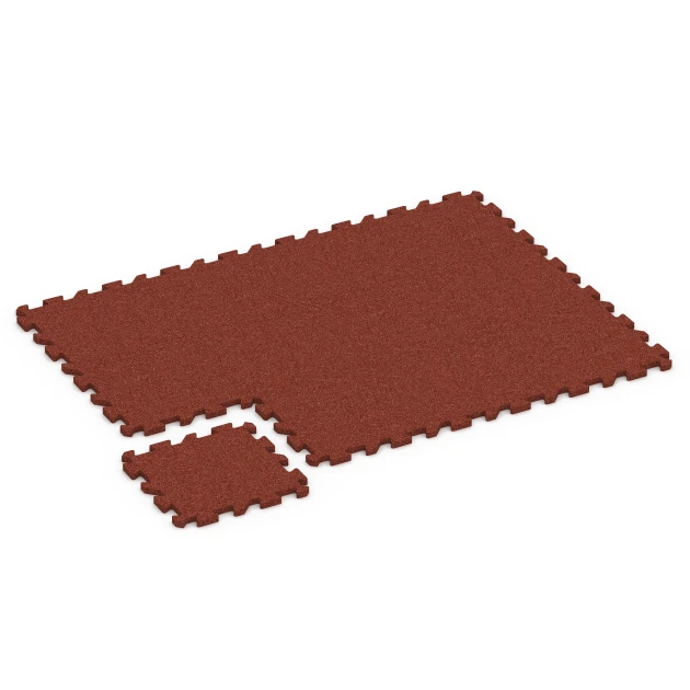 Typische Verlegung oder Einbausituation für den Artikel 6989 von WARCO - Dlaždice na ihrisko, Farbton Cihlová červená in der Abmessung 50 x 50 x 3 cm | 0,25 m².