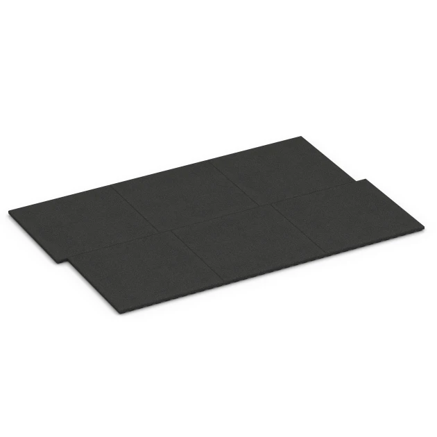 Typische Verlegung oder Einbausituation für den Artikel 6387 von WARCO - Gumová rohož pre kone Premium, Farbton Antracit in der Abmessung 100 x 100 x 4,5 cm | 1,00 m².