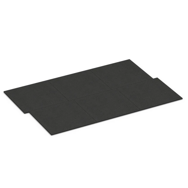 Typische Verlegung oder Einbausituation für den Artikel 6379 von WARCO - Gumová rohož pre kone, Farbton Antracit in der Abmessung 100 x 100 x 3 cm | 1,00 m².