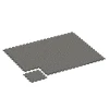 Typische Verlegung oder Einbausituation für den Artikel 6778 von WARCO - Gumová podložka na cvičenie, Farbton Tmavosivá žula in der Abmessung 44,6 x 44,6 x 1,8 cm.