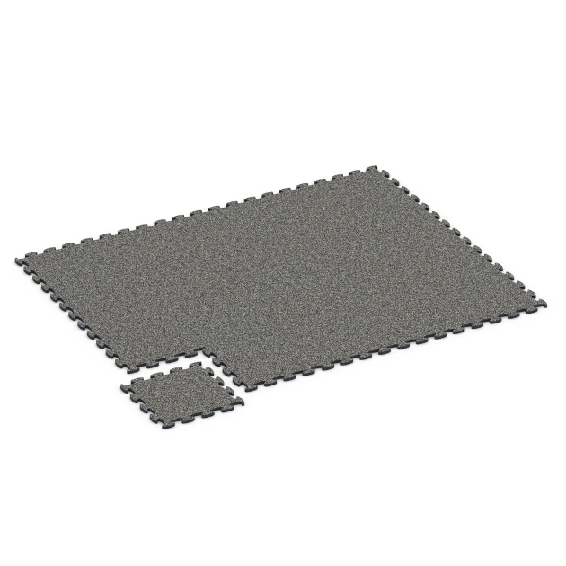 Typische Verlegung oder Einbausituation für den Artikel 6796 von WARCO - Podlaha pre psie sporty, Farbton Tmavosivá žula in der Abmessung 44,6 x 44,6 x 1,8 cm.