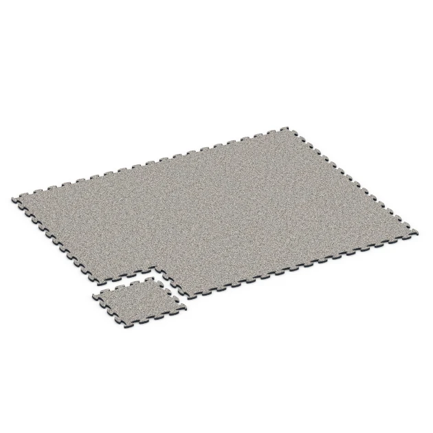 Typische Verlegung oder Einbausituation für den Artikel 6824 von WARCO - Fitness Active podlaha, Farbton Sivá žula in der Abmessung 44,6 x 44,6 x 1,8 cm.