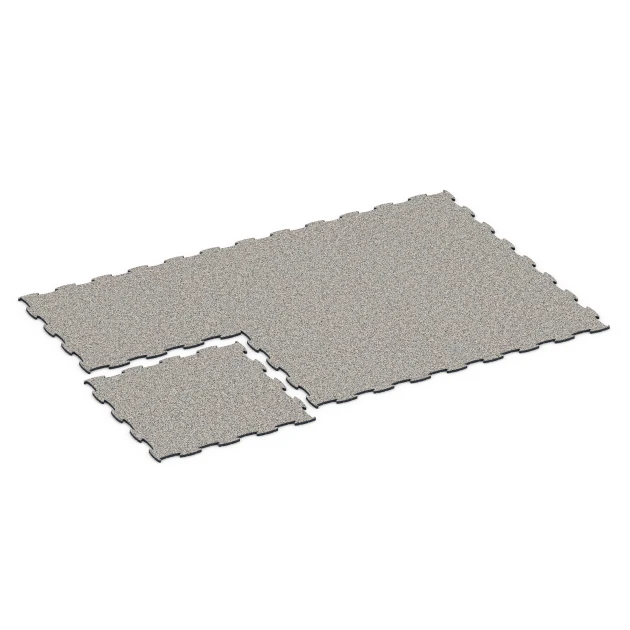 Typische Verlegung oder Einbausituation für den Artikel 6806 von WARCO - Podlaha pre psie sporty, Farbton Sivá žula in der Abmessung 97,1 x 97,1 × 1,8 cm.