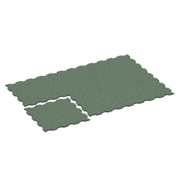 Typische Verlegung oder Einbausituation für den Artikel 6807 von WARCO - Podlaha pre psie sporty, Farbton Anglický trávnik in der Abmessung 97,1 x 97,1 × 1,8 cm.
