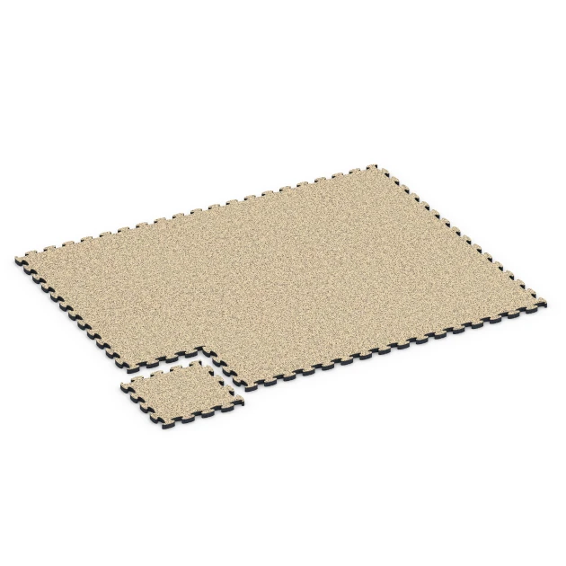 Typische Verlegung oder Einbausituation für den Artikel 6937 von WARCO - Bezpečnostná puzzle podložka, Farbton Travertín in der Abmessung 44,6 x 44,6 × 2,8 cm.