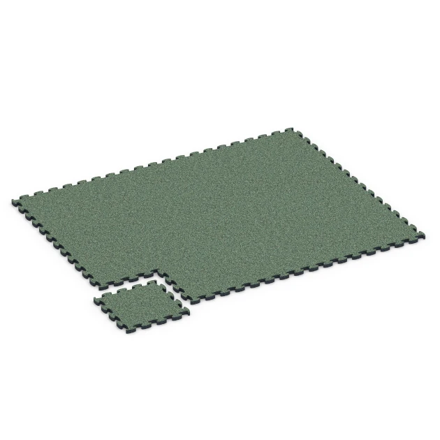 Typische Verlegung oder Einbausituation für den Artikel 6942 von WARCO - Gumové dosky pre terasu, Farbton Anglický trávnik in der Abmessung 44,6 x 44,6 × 2,8 cm.