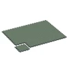 Typische Verlegung oder Einbausituation für den Artikel 6879 von WARCO - Fitnes podlaha Max, Farbton Anglický trávnik in der Abmessung 44,6 x 44,6 × 2,8 cm.