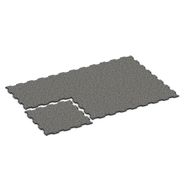 Typische Verlegung oder Einbausituation für den Artikel 6850 von WARCO - Fitness Active podlaha, Farbton Tmavosivá žula in der Abmessung 97,1 x 97,1 x 2,8 cm.