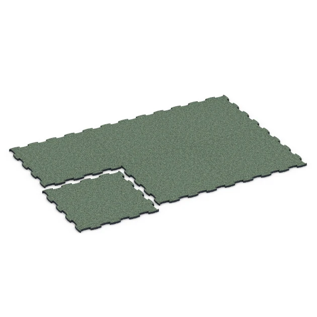 Typische Verlegung oder Einbausituation für den Artikel 6852 von WARCO - Fitness Active podlaha, Farbton Anglický trávnik in der Abmessung 97,1 x 97,1 x 2,8 cm.