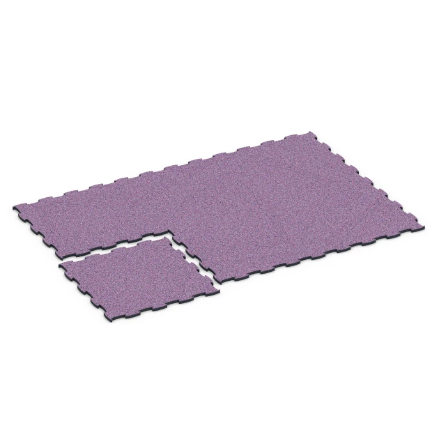 Typische Verlegung oder Einbausituation für den Artikel 6855 von WARCO - Fitness Active podlaha, Farbton Levanduľa in der Abmessung 97,1 x 97,1 x 2,8 cm.