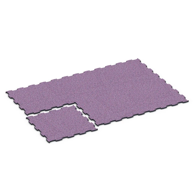 Typische Verlegung oder Einbausituation für den Artikel 6891 von WARCO - Fitnes podlaha Max, Farbton Levanduľa in der Abmessung 97,1 x 97,1 x 2,8 cm.