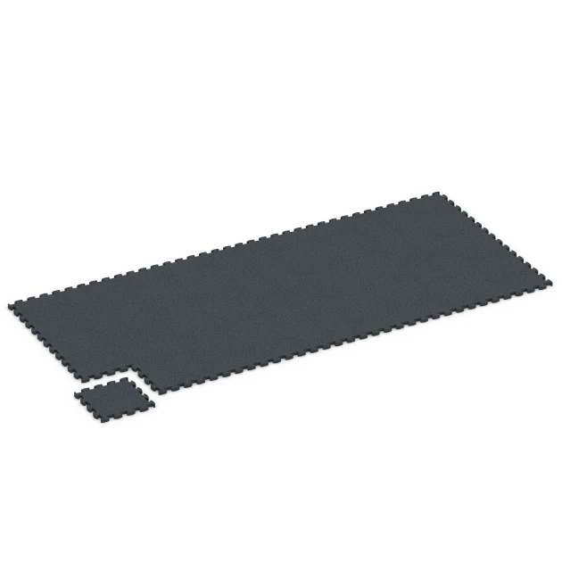 Typische Verlegung oder Einbausituation für den Artikel 6964 von WARCO - Fitness Premium podlaha Plus, Farbton Antracit in der Abmessung 28,9 x 28,9 x 1,8 cm.