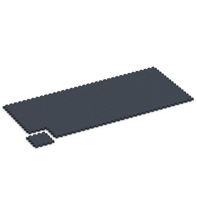 Typische Verlegung oder Einbausituation für den Artikel 6959 von WARCO - Fitness Premium športová podlaha, Farbton Antracit in der Abmessung 28,9 x 28,9 x 2,8 cm.