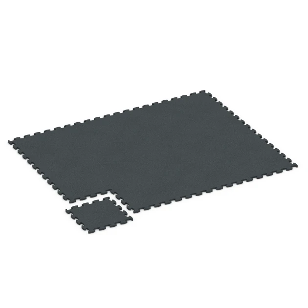 Typische Verlegung oder Einbausituation für den Artikel 6966 von WARCO - Fitness Premium podlaha Plus, Farbton Antracit in der Abmessung 45,9 x 45,9 x 1,8.