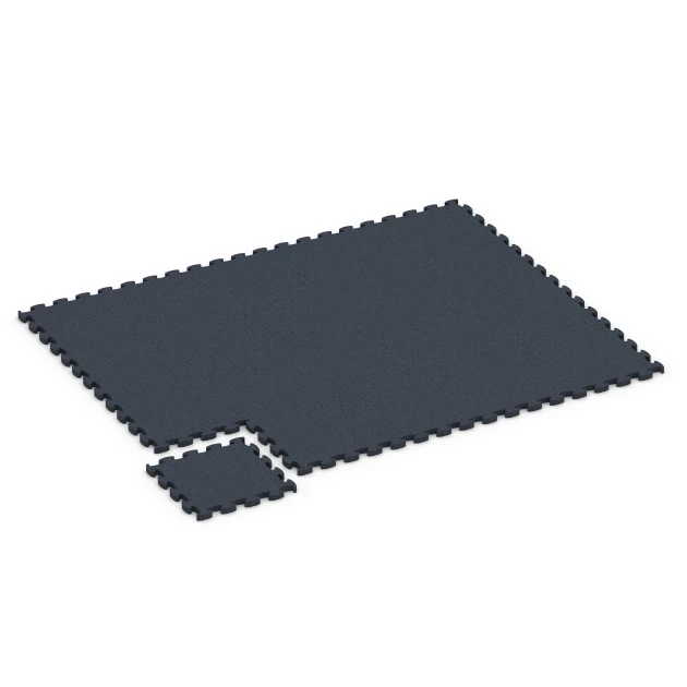 Typische Verlegung oder Einbausituation für den Artikel 6961 von WARCO - Fitness Premium športová podlaha, Farbton Antracit in der Abmessung 45,9 x 45,9 x 2,8 cm.