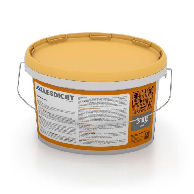 Foto der hinteren Seite vom unsymmetrischen WARCO-Formteil 0033: ALLESDICHT – Utesnenie balkóna & terasy, Design Sivá, Maße 3 kg.