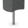 Rubber granulate palisade von WARCO im Farbdesign Šedý bridlica mit den Abmessungen ø 250 x 600 mm. Produktfoto von Artikel 2559 in der Aufsicht von schräg vorne.